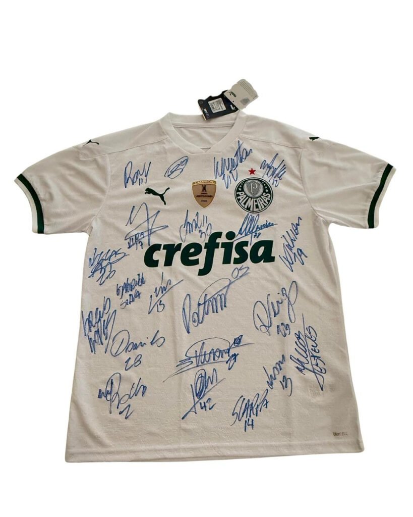 01 Camiseta Oficial do Palmeiras Autografada (Elenco Campeão 2020)